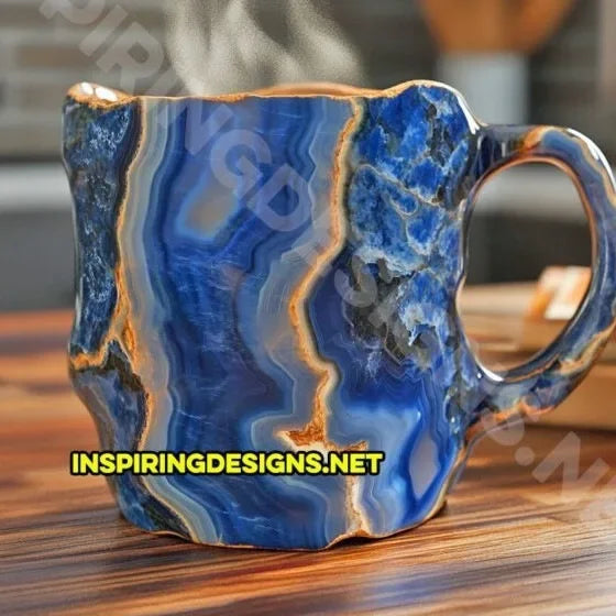 Creative Imitation Crystal Mineral Coffee Mug Resin Stylish Water Cup Office Home Mineral Mugs New Year Gifts for Yours Friends