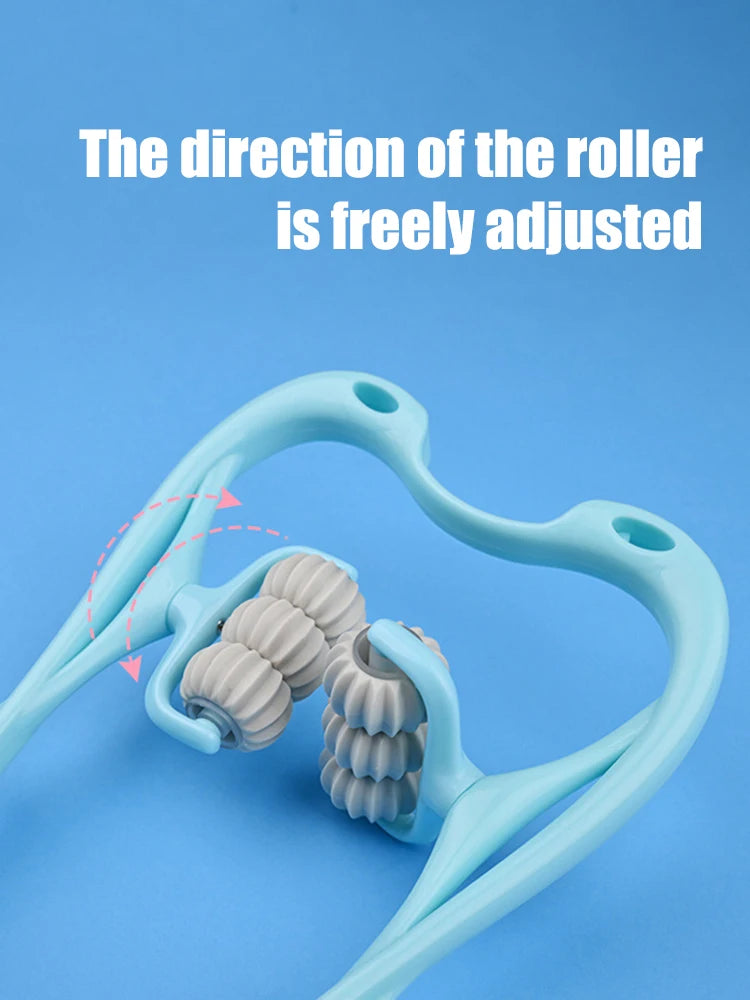 Six-Wheel Manual Cervical Massager for Neck Back Waist