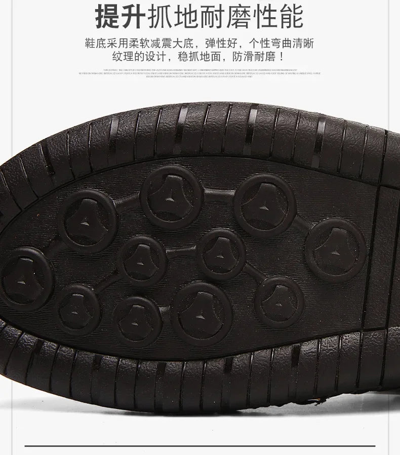 New Handmade Summer Sandals Men Breathable Leather Shoes Man Outdoor Men Sandals Antiskid Beach Sandals Hollow Shoes Fashion