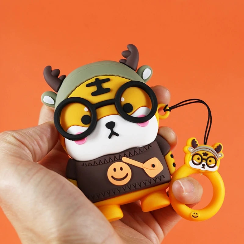 Cartoon Case Cover Shell Holder For FAW Hongqi HS5 H5 H9 HS7 H7 L5 HS3 L9 2020-2022 Keychain Accessories