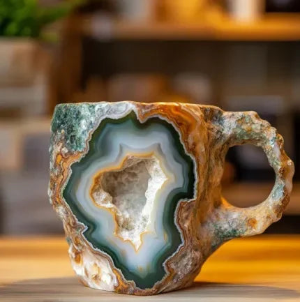 Creative Imitation Crystal Mineral Coffee Mug Resin Stylish Water Cup Office Home Mineral Mugs New Year Gifts for Yours Friends