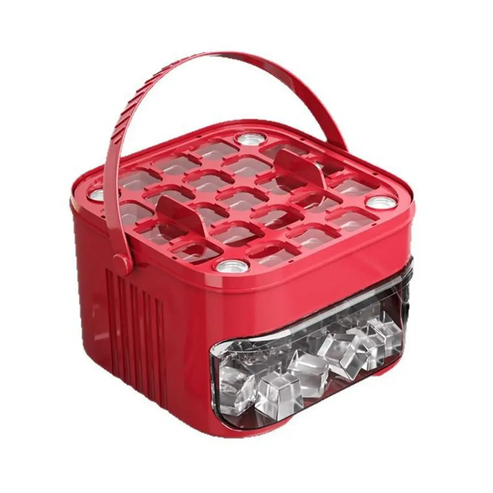 50-Cube Ice Maker with Easy Press Cap with Easy-press Lid Large Capacity Ice Cube Machine Reusable Food-grade Ice Cube Mold