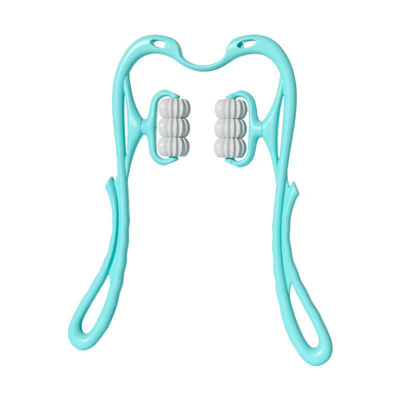 Six-Wheel Manual Cervical Massager for Neck Back Waist