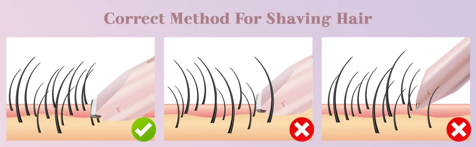 Electric Shaver for Women Waterproof Wet &Dry Hair Razors 2 in 1