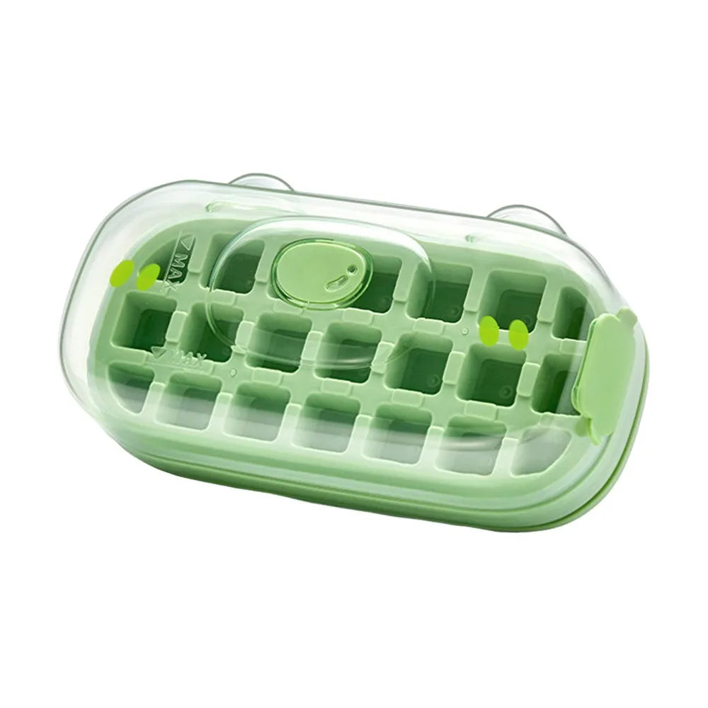 50-Cube Ice Maker with Easy Press Cap with Easy-press Lid Large Capacity Ice Cube Machine Reusable Food-grade Ice Cube Mold