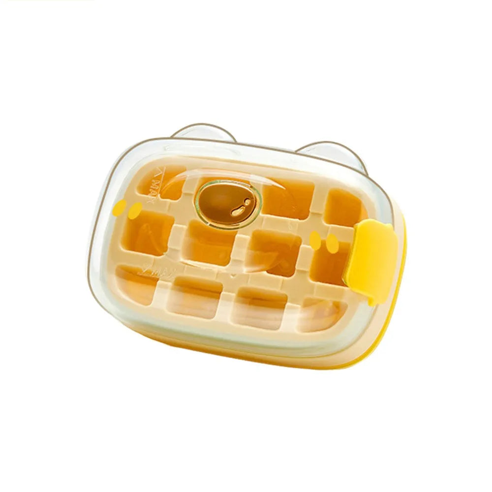 50-Cube Ice Maker with Easy Press Cap with Easy-press Lid Large Capacity Ice Cube Machine Reusable Food-grade Ice Cube Mold