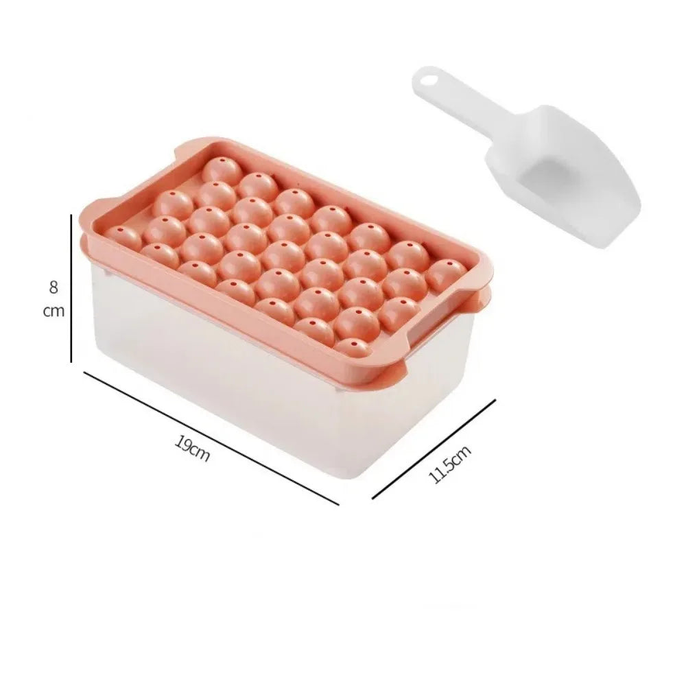 50-Cube Ice Maker with Easy Press Cap with Easy-press Lid Large Capacity Ice Cube Machine Reusable Food-grade Ice Cube Mold