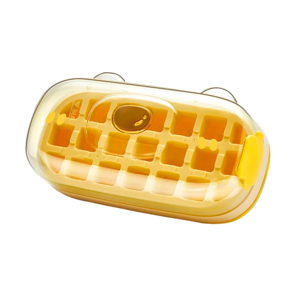 50-Cube Ice Maker with Easy Press Cap with Easy-press Lid Large Capacity Ice Cube Machine Reusable Food-grade Ice Cube Mold