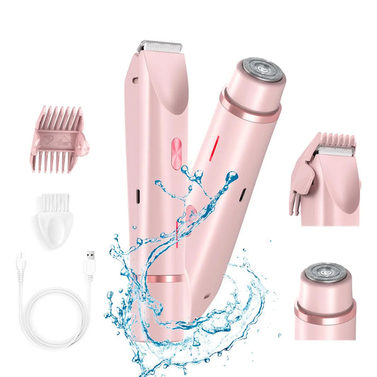 Electric Shaver for Women Waterproof Wet &Dry Hair Razors 2 in 1