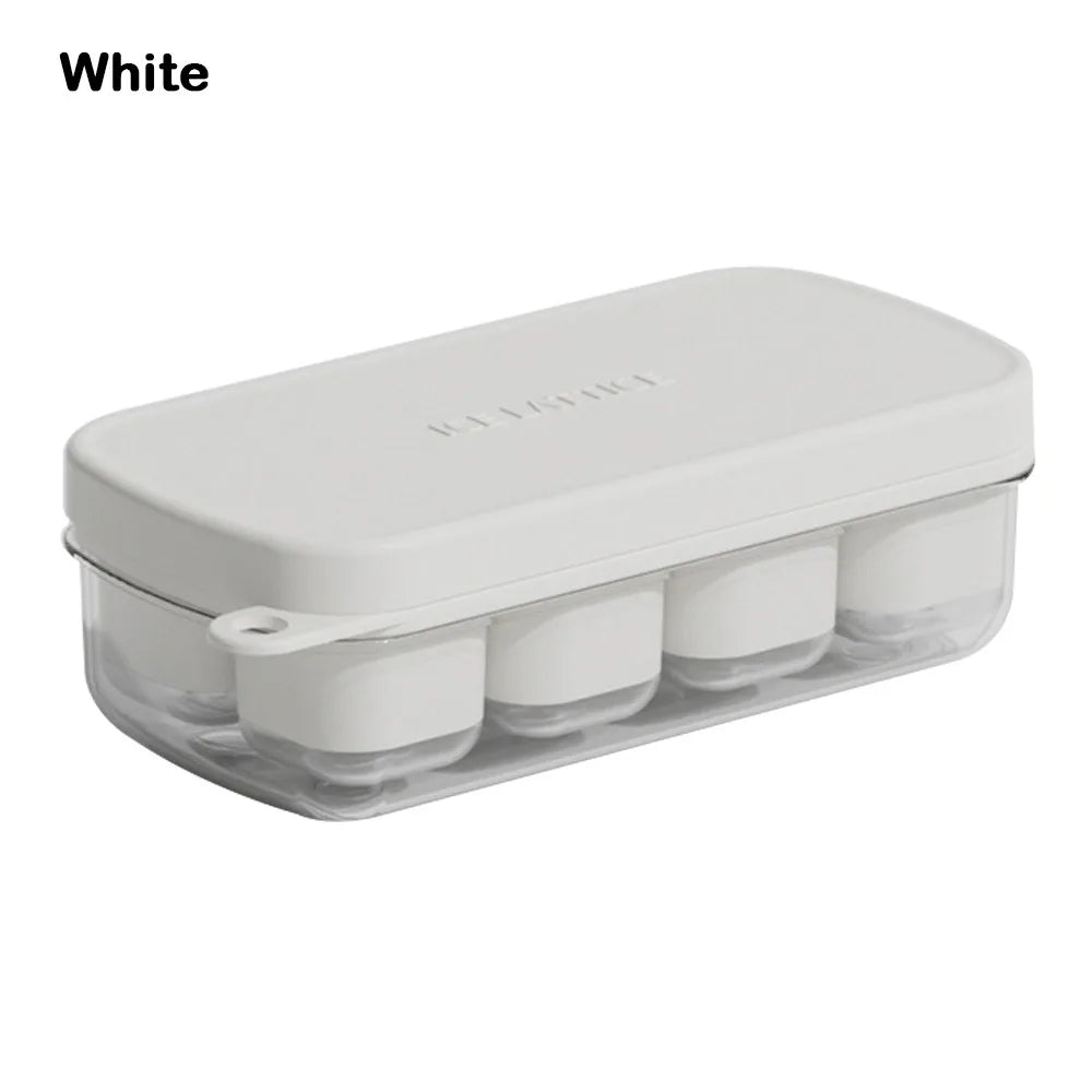 50-Cube Ice Maker with Easy Press Cap with Easy-press Lid Large Capacity Ice Cube Machine Reusable Food-grade Ice Cube Mold