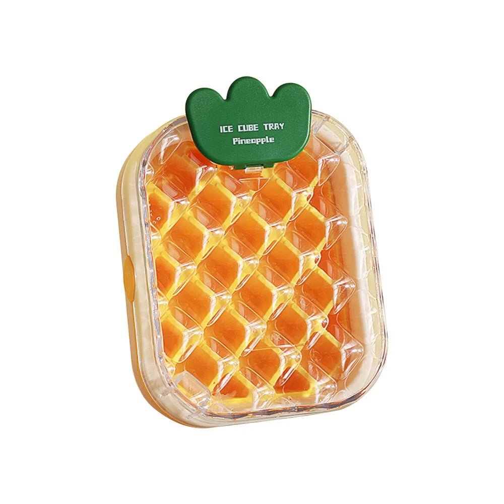 50-Cube Ice Maker with Easy Press Cap with Easy-press Lid Large Capacity Ice Cube Machine Reusable Food-grade Ice Cube Mold
